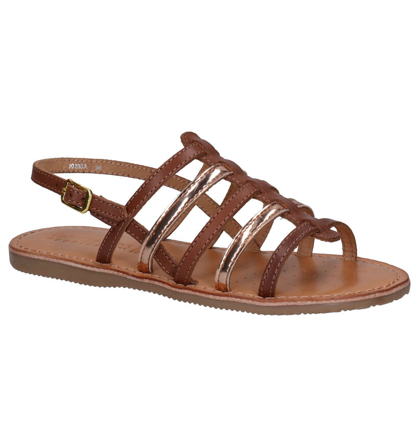 Geox Cognac Sandalen in leer (267455)