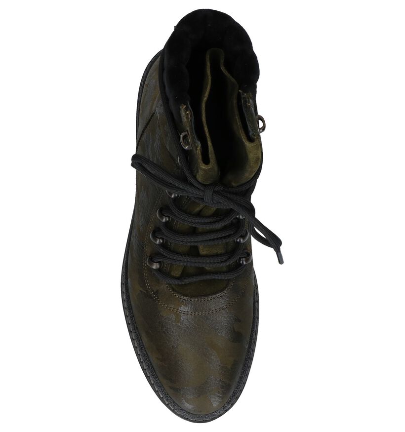 Tommy Hilfiger Bottines en Vert foncé en cuir (225494)