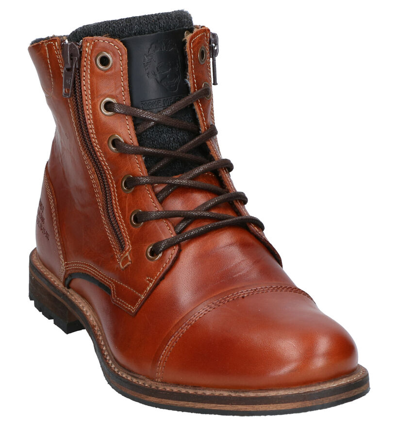 Bullboxer Cognac Boots in leer (252803)