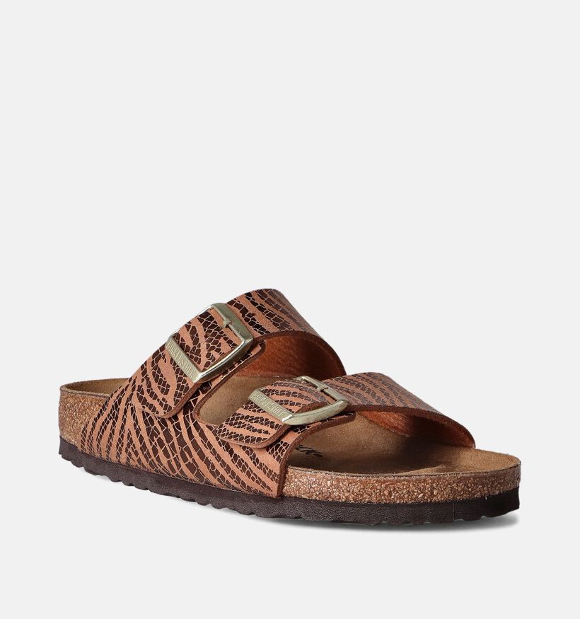 Birkenstock Arizona Synthetik Nu-pieds en Brun pour femmes (350850)