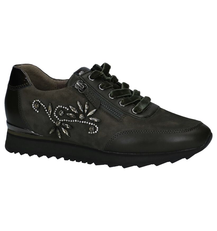Gabor Best Fitting Chaussures à lacets en Vert kaki en cuir verni (231165)