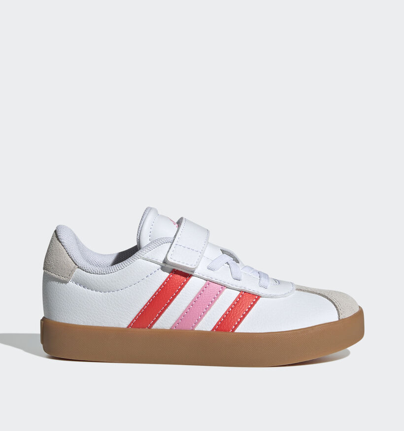 adidas VL Court Baskets basses en Blanc pour filles (357066) - pour semelles orthopédiques