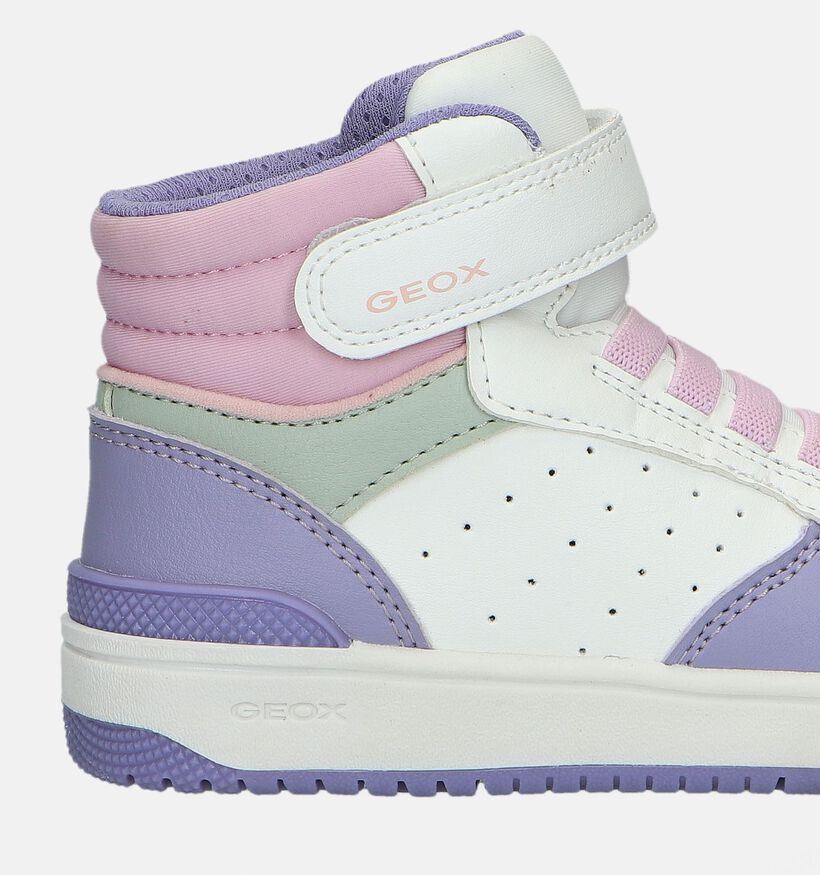 Geox Washiba Baskets montantes en Mauve pour filles (328514) - pour semelles orthopédiques