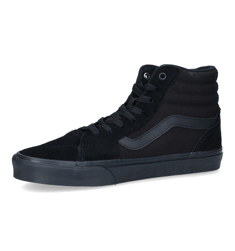 Vans Filmore Hi Baskets de skate en Bleu pour hommes (337030)