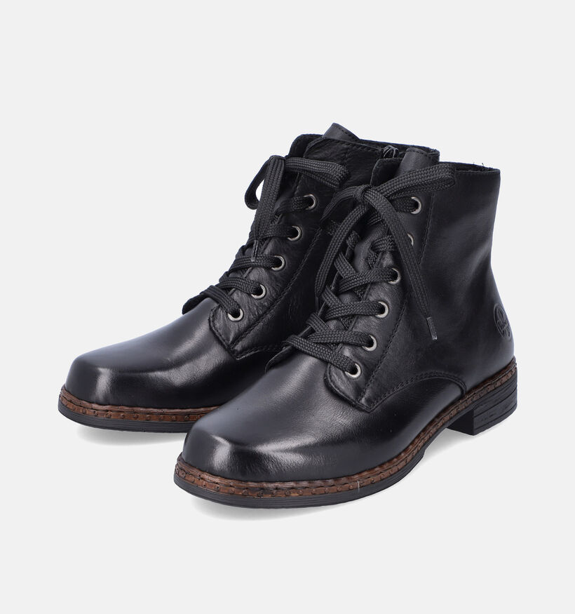Rieker Bottines à lacets en Noir pour femmes (347437)