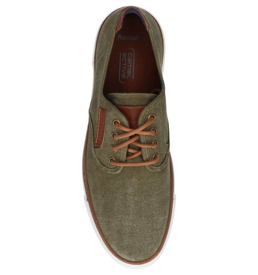 Camel Active Chaussures à lacets en Gris foncé en textile (271434)