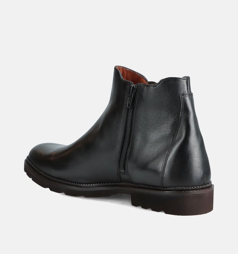 Ambiorix Poggio Bottines Chelsea en Noir pour hommes (365005) - pour semelles orthopédiques