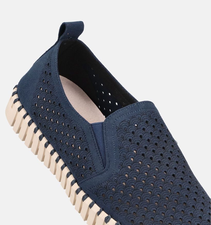 Ilse Jacobsen Tulip Donkerblauwe Instappers voor heren (372263) - geschikt voor steunzolen