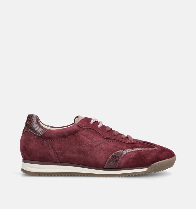 Gabor Bordeaux Sneakers voor dames (376992) - geschikt voor steunzolen