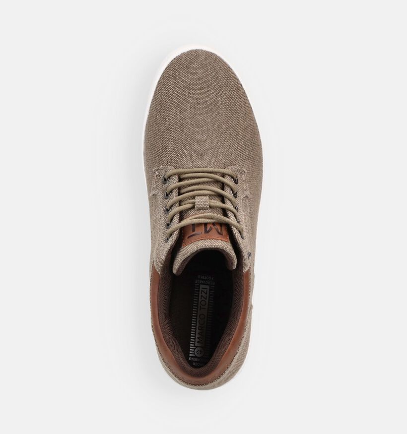 Marco Tozzi Taupe Sneakers voor heren (371660) - geschikt voor steunzolen