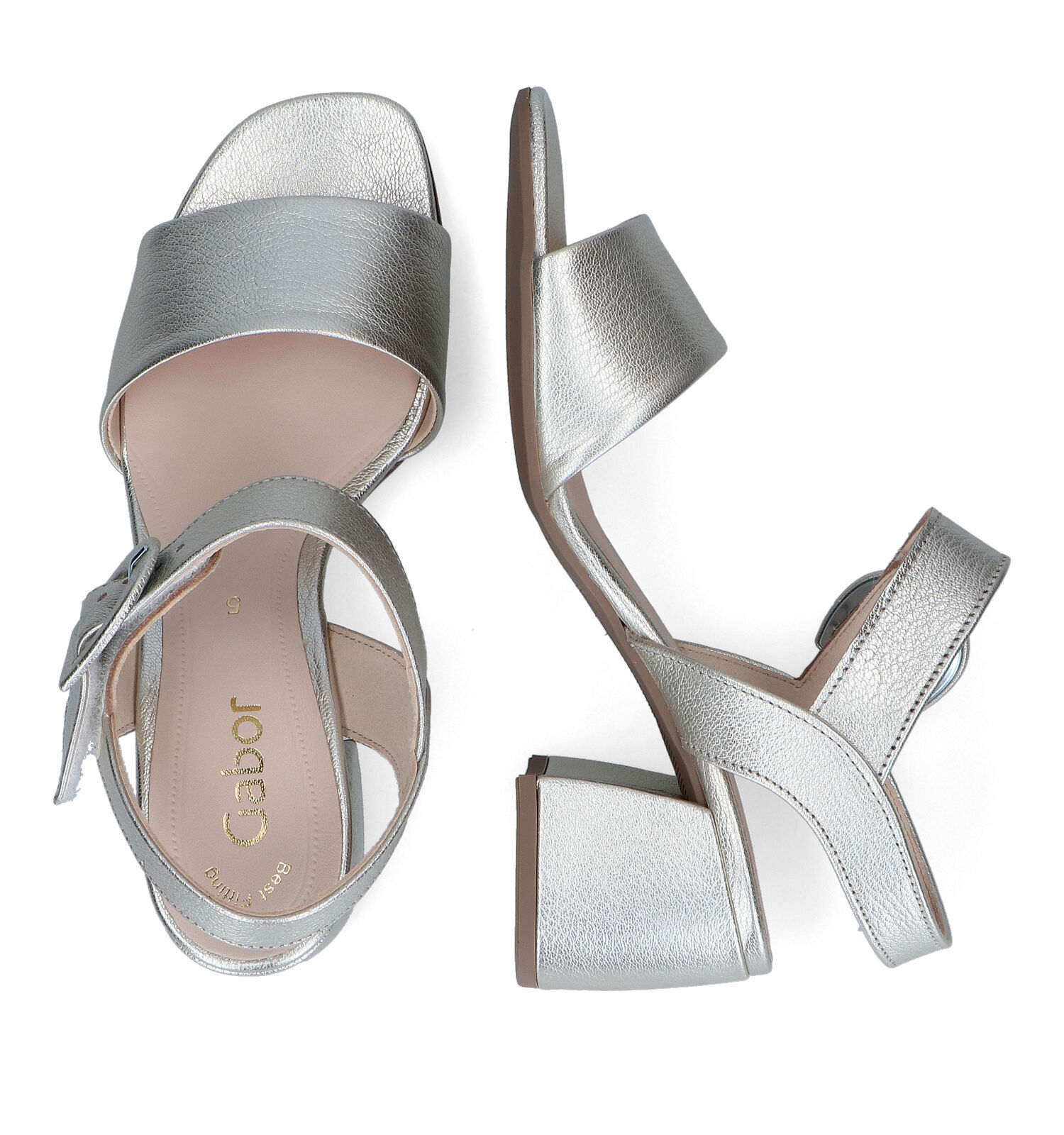 Gabor sandalen zilver 2025