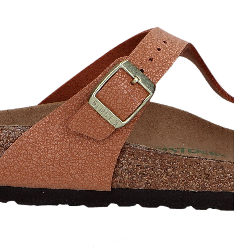 Birkenstock Gizeh Tongs en Or pour femmes (339534)