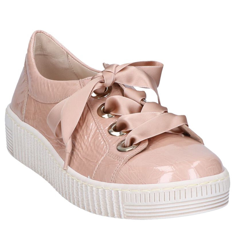 Best Fitting Chaussures à lacets en Rose en cuir (245526)