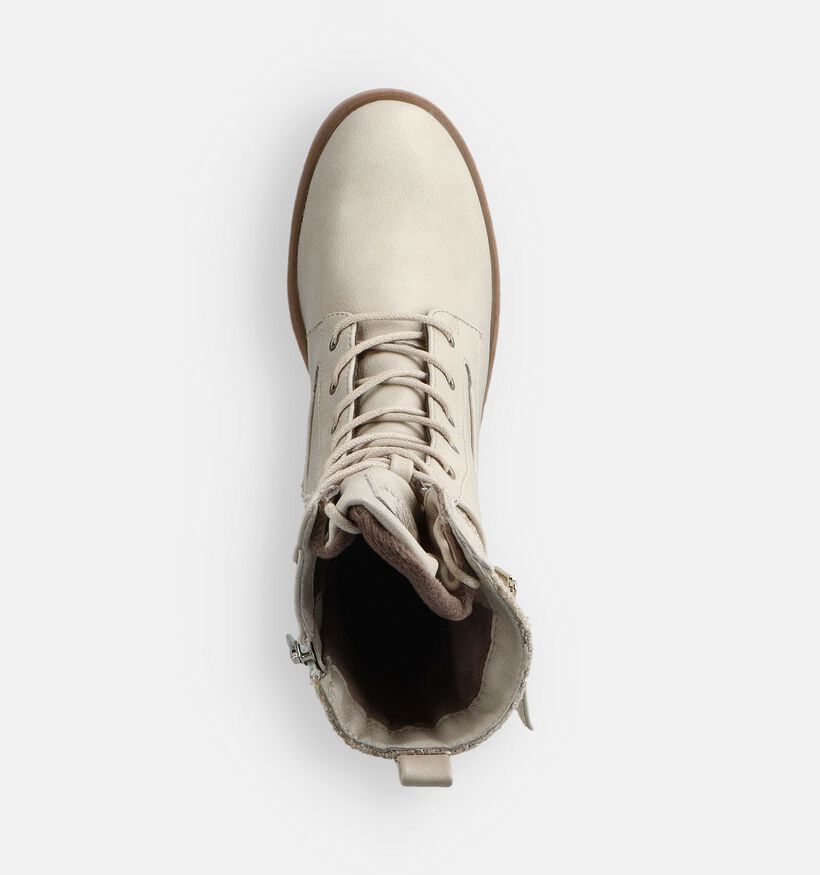Mustang Bottines à talons en Beige pour femmes (363712)