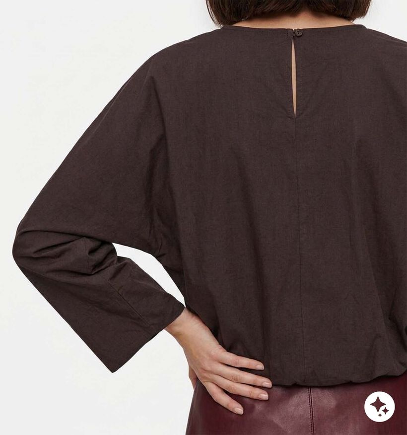 Vila Laluna Donkerbruine Blouse voor dames (379767)