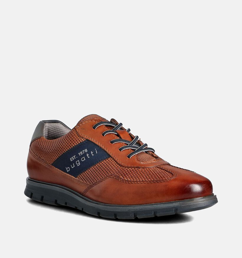 Bugatti Simone Chaussures à lacets en Cognac pour hommes (359778)