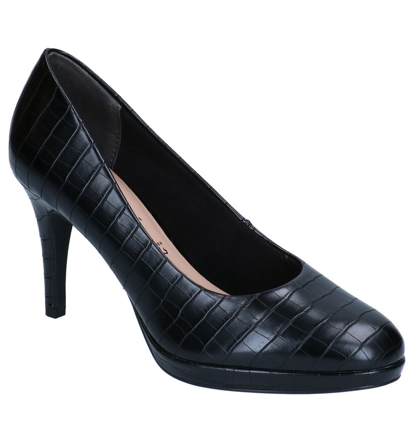 Tamaris Touch it Zwarte Pumps in kunstleer (280734)