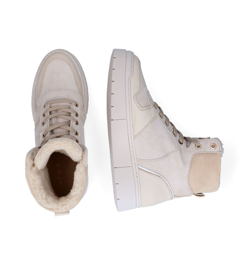 Scapa River Baskets hautes en Cognac pour femmes (297909) - pour semelles orthopédiques