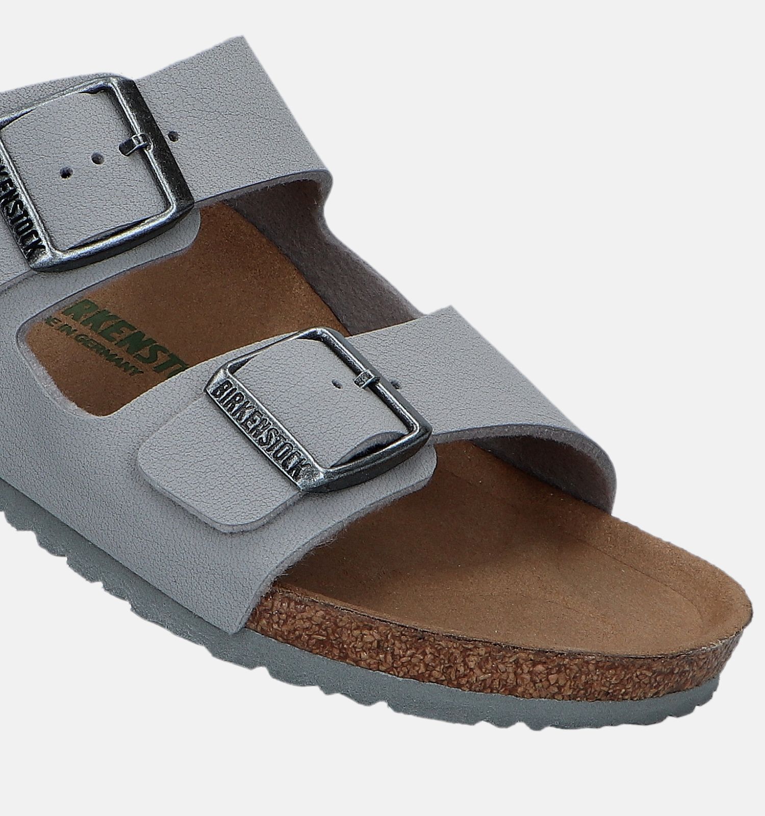 Birkenstock Arizona Birko Flor Grijze Slippers Jongens Slippers Online op TORFS.BE