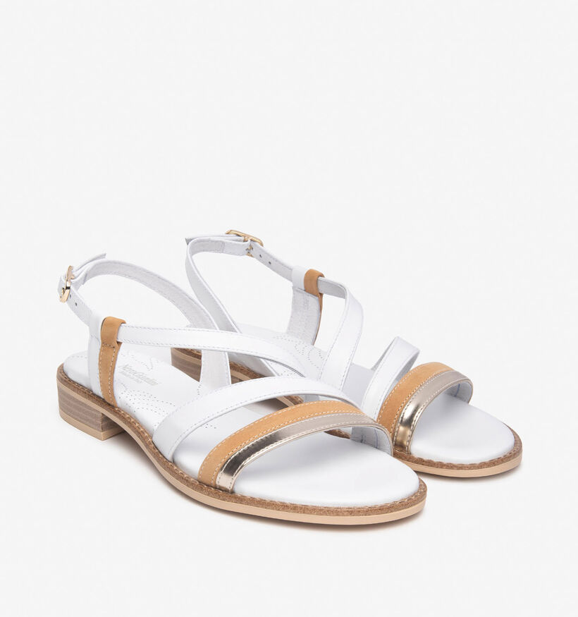 NeroGiardini Sandales plates en Blanc pour femmes (358354)