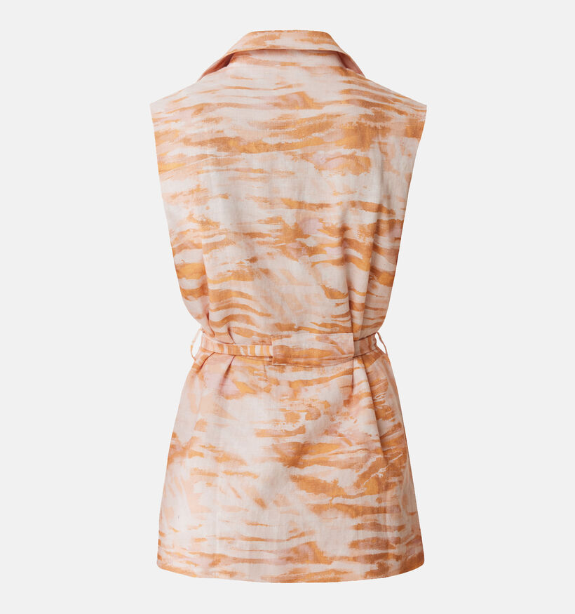Mexx Oranje Mouwloze Blazer voor dames (358574)