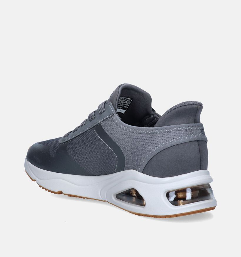 Skechers Tres-Air Uno Necessairy Comfort Baskets en Gris pour hommes (346377)