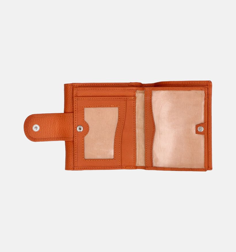 Crinkles Oranje Overslagportemonnee voor dames, heren (358106)