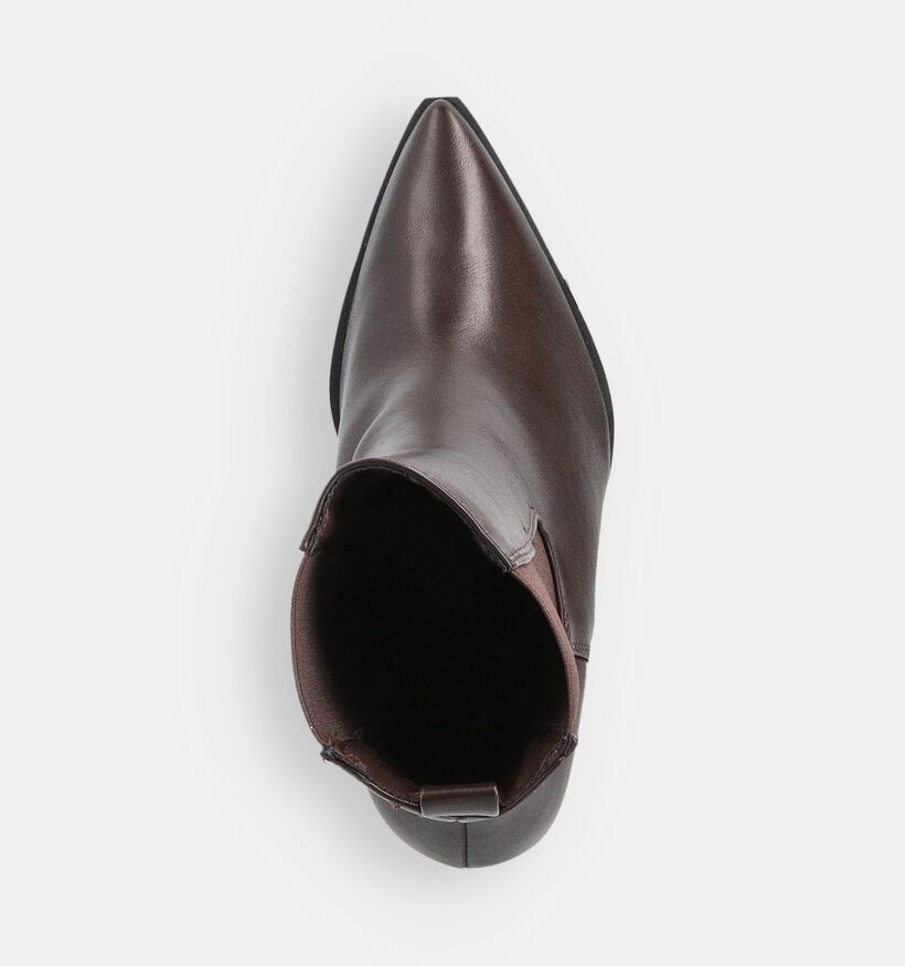 PS Poelman Donkerbruine Enkellaarzen voor dames (373797)