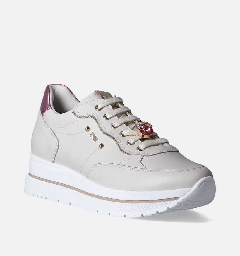 NeroGiardini Baskets habillées en Beige pour femmes (351947) - pour semelles orthopédiques