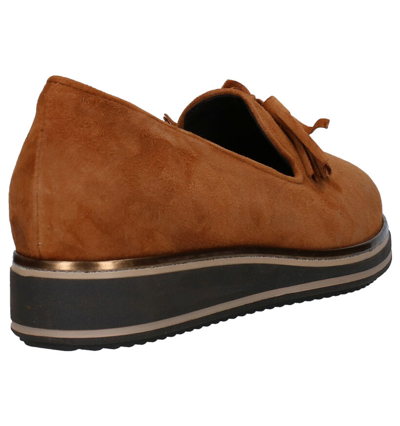 Via Limone Cognac Loafers voor dames (280006) - geschikt voor steunzolen