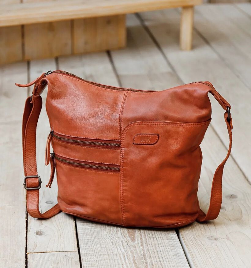 Bear Design Cognac Crossbody tas voor dames (358882)