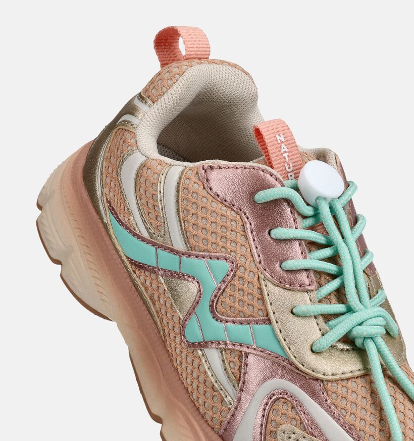 Naturino Wave Gouden Sneakers voor meisjes (371554) - geschikt voor steunzolen