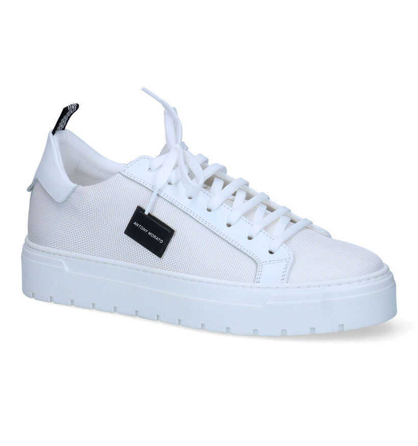 Antony Morato Witte Veterschoenen in leer (306658)