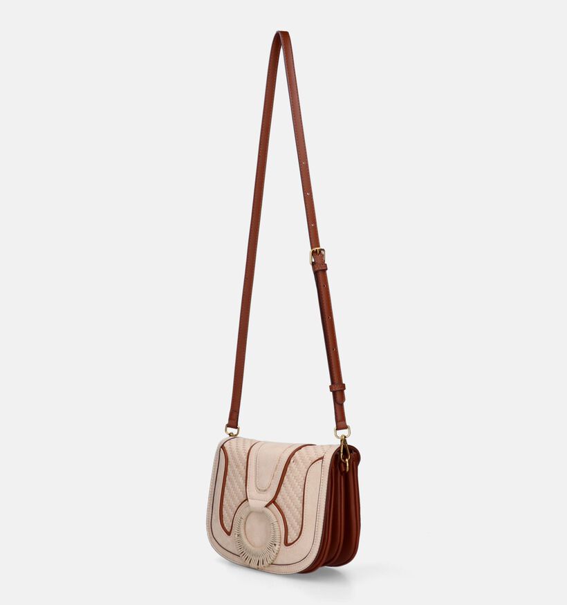 Laurent David Mila Sac porté croisé en Cognac pour femmes (349769)