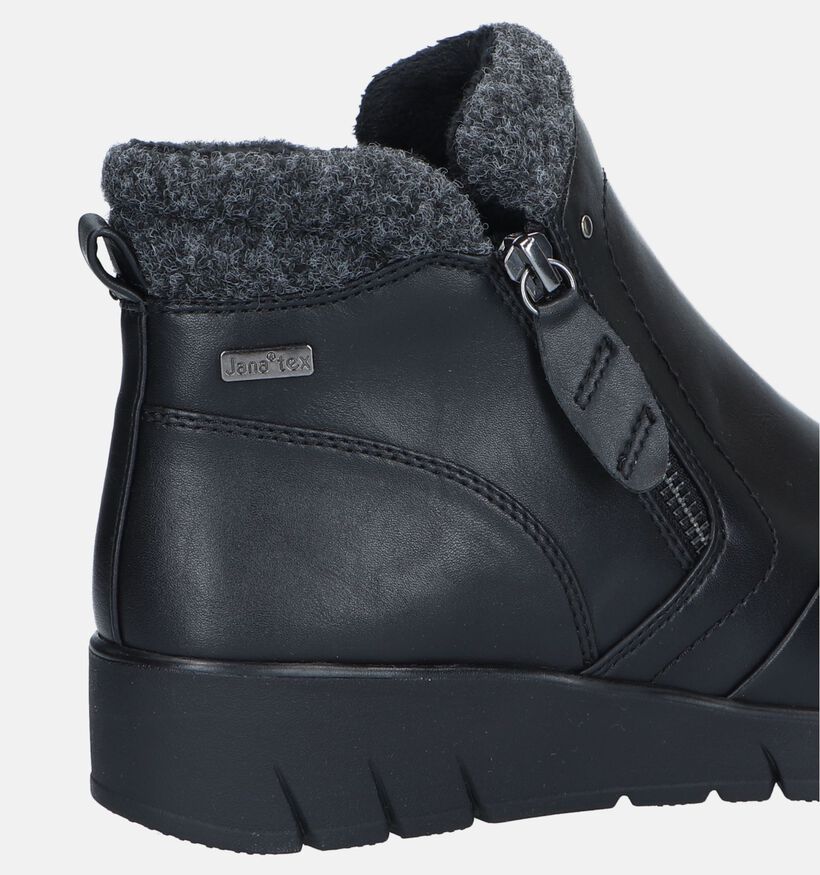 Jana Bottines plates en Noir pour femmes (344498)