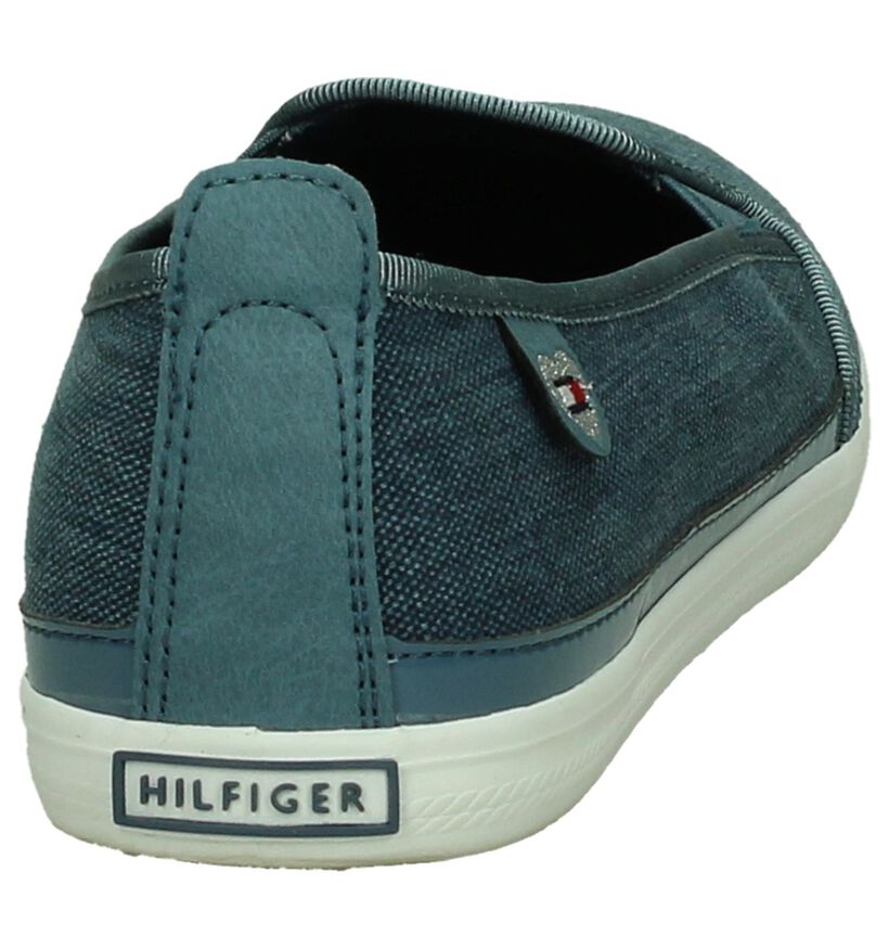 Tommy Hilfiger Blauwe Slip-On Sneakers, , pdp