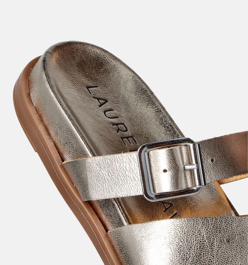 Laurent David Gouden Slippers voor dames (357872)