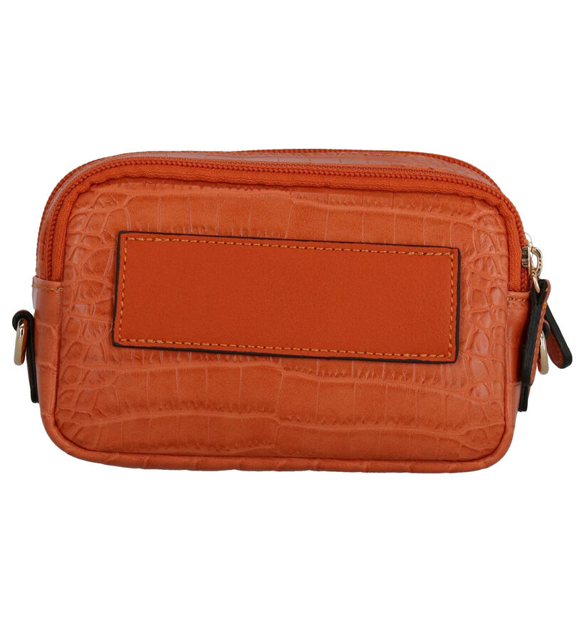 Laurent David Emma Oranje Crossbody Tas in kunstleer (272012)