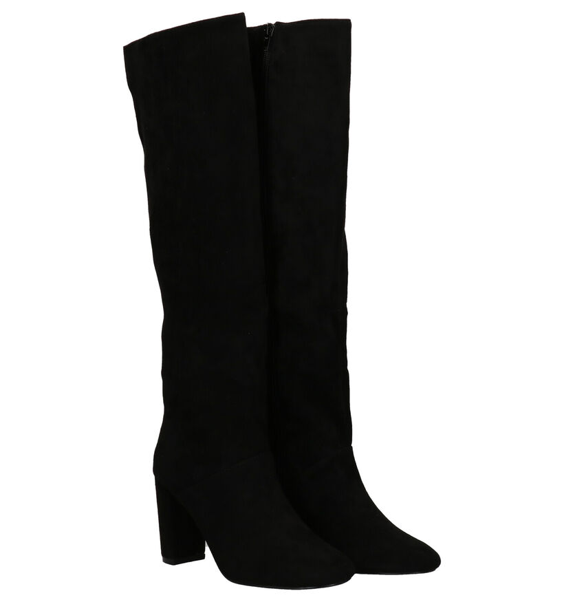 Vanessa Wu Bottes hautes en Noir en textile (292602)