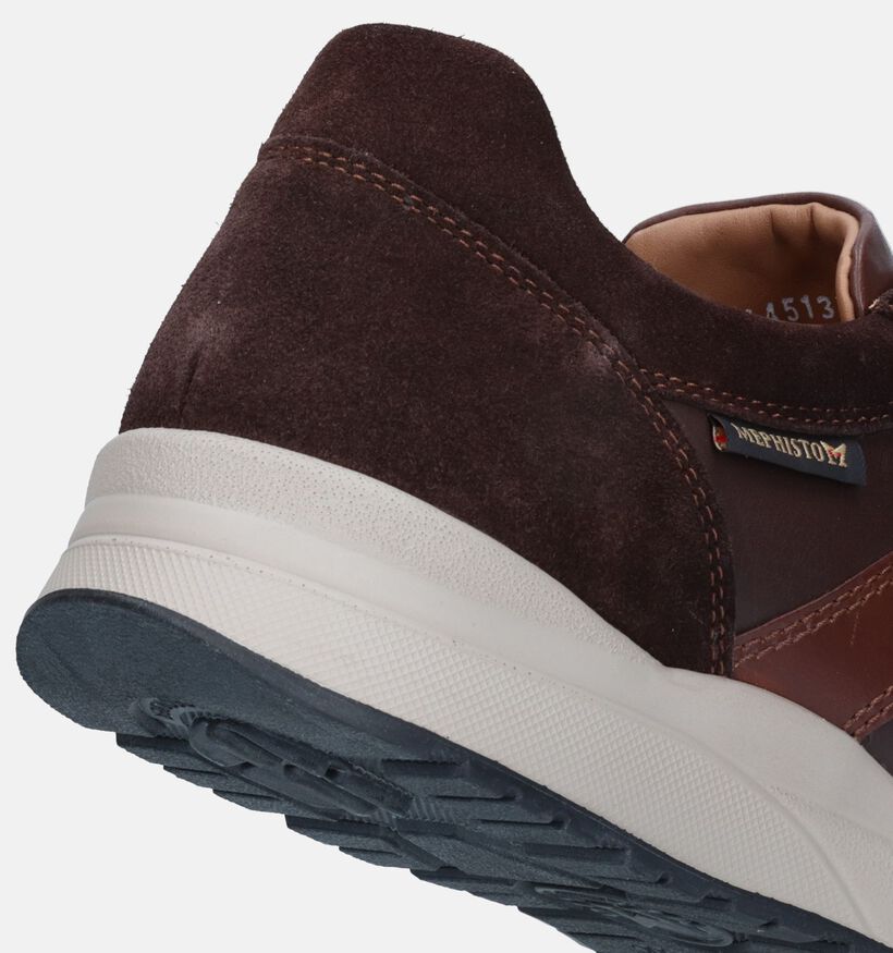 Mephisto Vito Velsport Taupe Veterschoenen voor heren (354521) - geschikt voor steunzolen