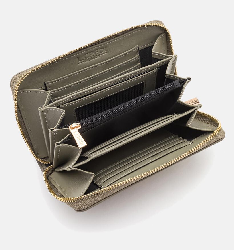 L. Credi Filippa Kaki Ritsportemonnee voor dames (356600)