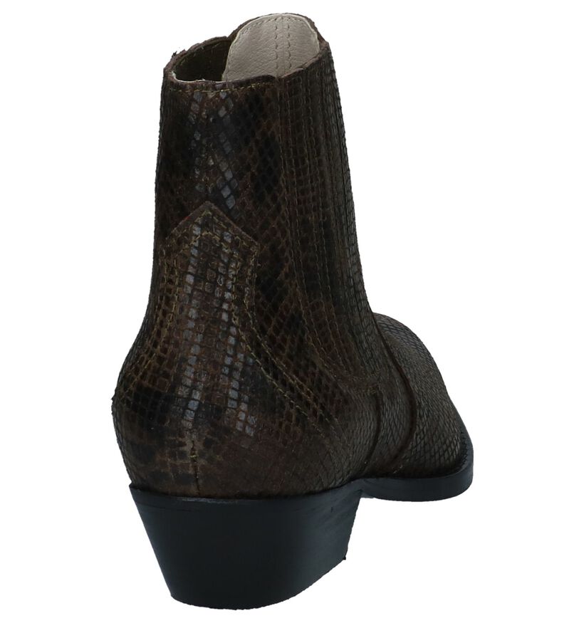 Bullboxer Santiags en Vert kaki en nubuck (248686)