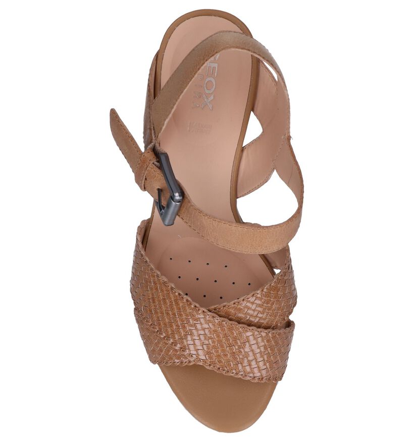 Cognac Sandalen Geox Yulimar in leer (240309)