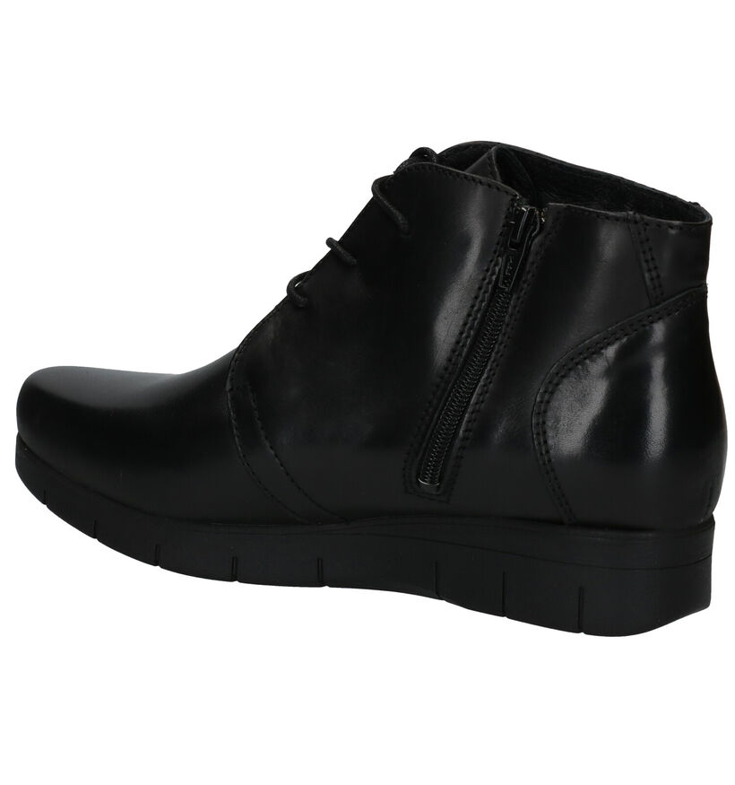 Hush Puppies Gorta Bottillons en Noir en cuir (292705)