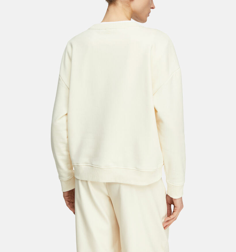 comma Embroidery Flower Sweatshirt en Beige pour femmes (373281)