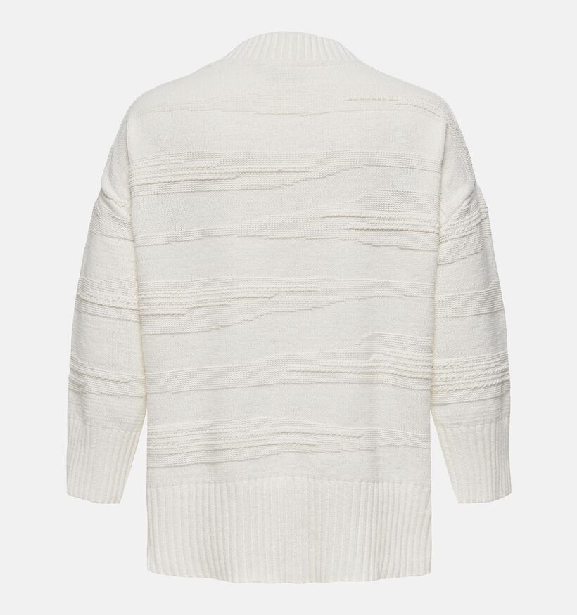 ONLY Carmakoma Ima Pull en Blanc pour femmes (344220)