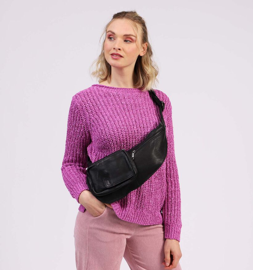 Bear Design Sac porté croisé en Noir pour femmes (358908)