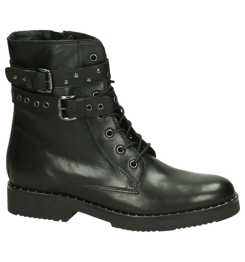 Via Roma Bottines en Noir en cuir (203606)
