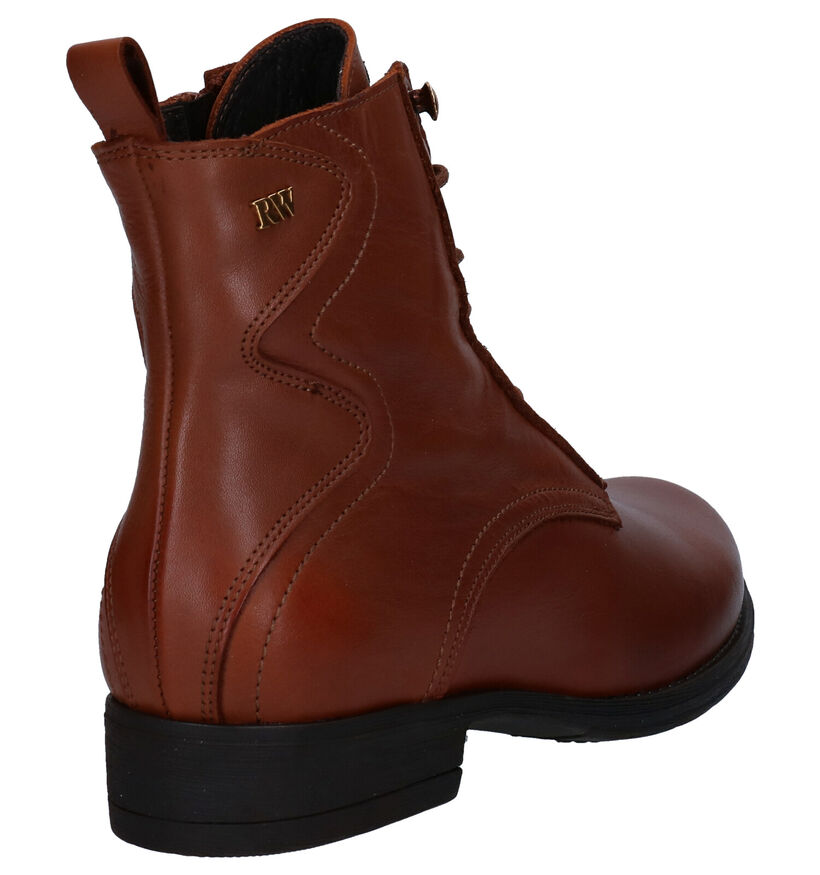 River Woods Eloise Bottines en Cognac en cuir (281968)