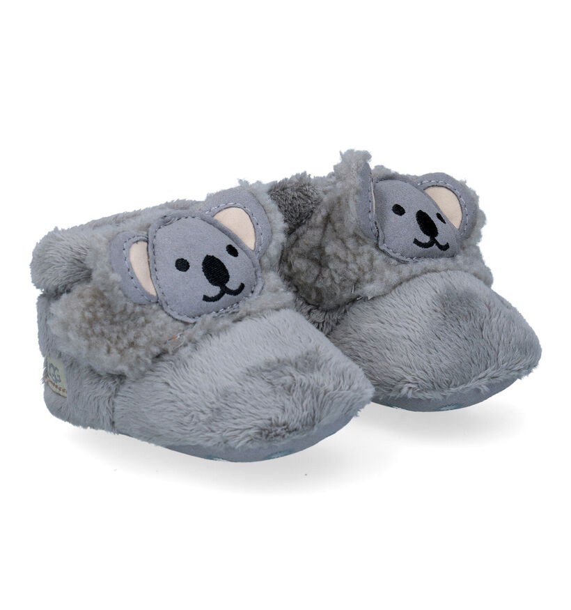 UGG Bixbee Koala Stuffie Pantoufles en Cognac en textile (294882)